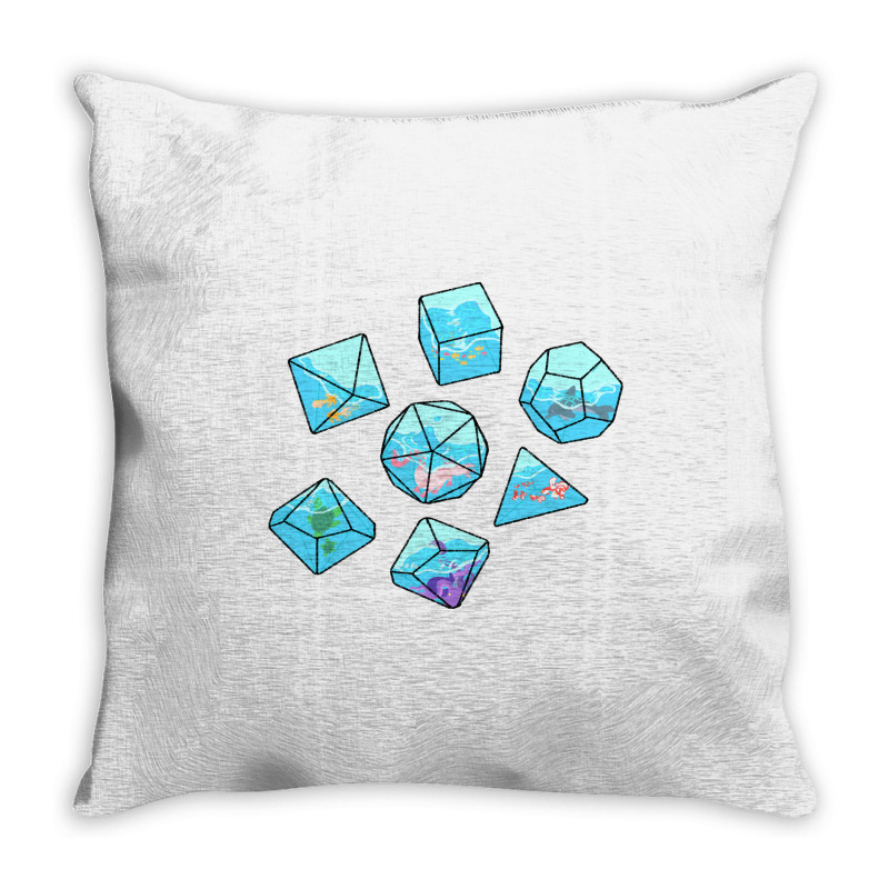 Pond Life Dice Throw Pillow | Artistshot