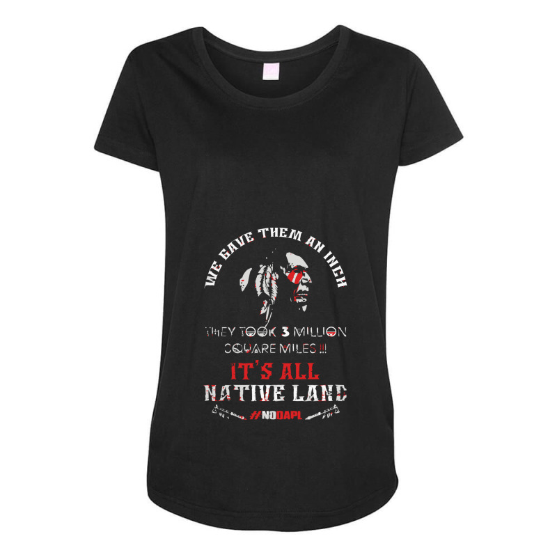 Proud Native American Maternity Scoop Neck T-shirt by KandyPeak | Artistshot