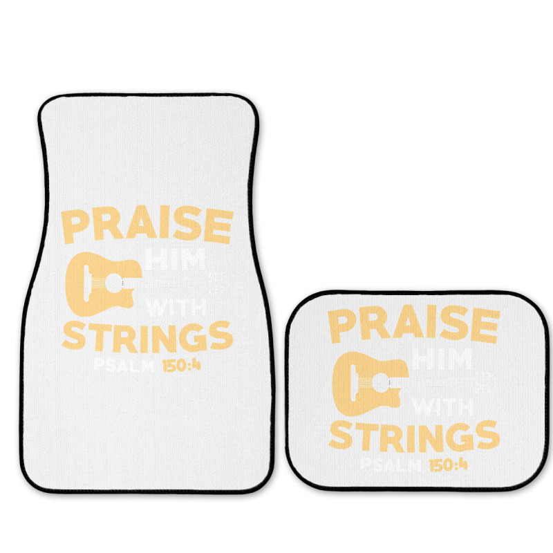 Christian Music Church Guitar Bass Jesus  Rock Gift Full Set Car Mats | Artistshot