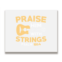 Christian Music Church Guitar Bass Jesus  Rock Gift Metal Print Horizontal | Artistshot