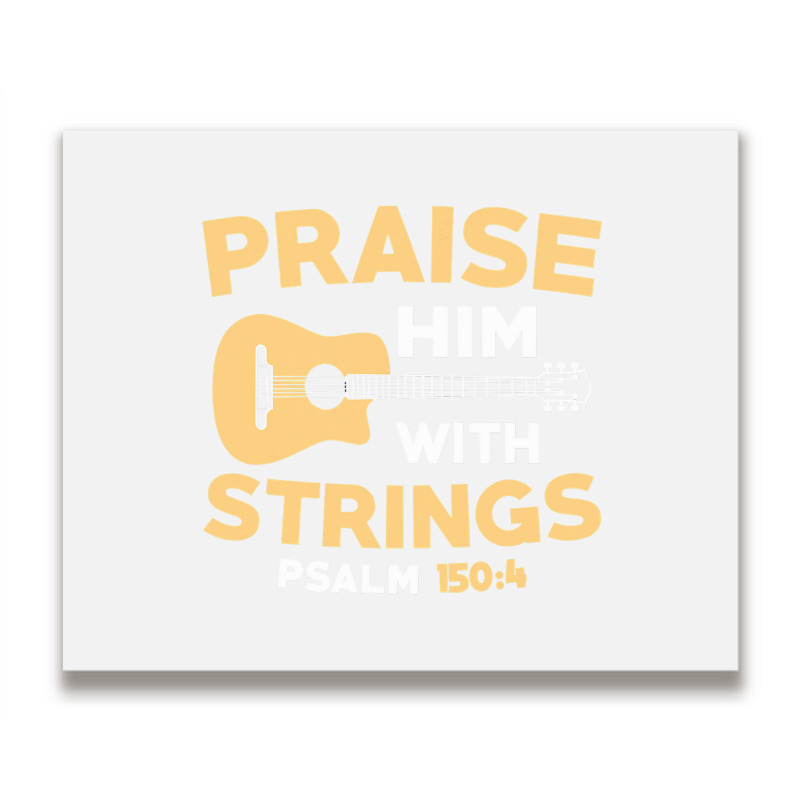 Christian Music Church Guitar Bass Jesus  Rock Gift Metal Print Horizontal | Artistshot