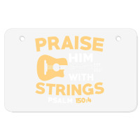 Christian Music Church Guitar Bass Jesus  Rock Gift Atv License Plate | Artistshot