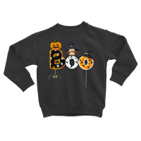 Halloween Boo Owl With Witch Hat Spiders Boys Girls Kids Toddler Sweatshirt | Artistshot