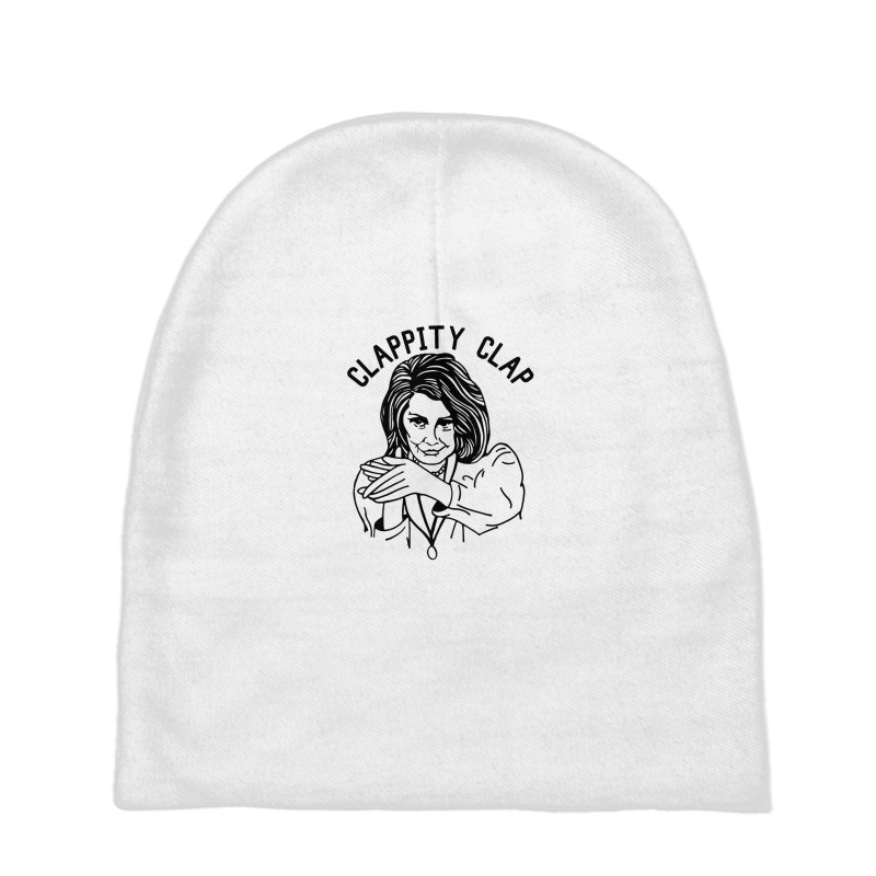 Nancy Pelosi Clappity Clap Baby Beanies | Artistshot