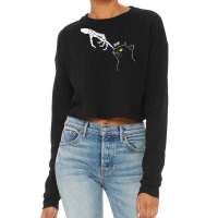 Halloween Cat Black Lover Skeleton Hand Boop Funny Cropped Sweater | Artistshot