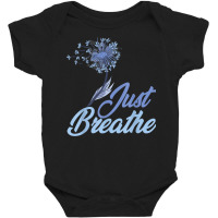 Just Breathe Dandelion Wildflower Botanical Nature Flower T Shirt Baby Bodysuit | Artistshot