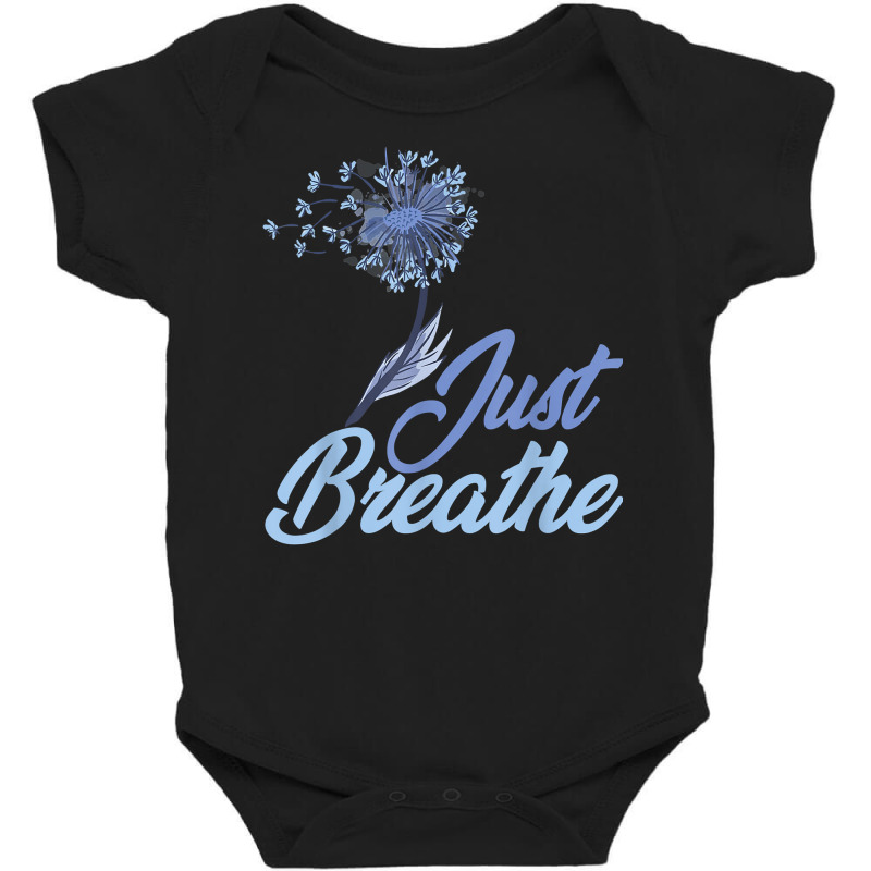 Just Breathe Dandelion Wildflower Botanical Nature Flower T Shirt Baby Bodysuit by meritzjla | Artistshot