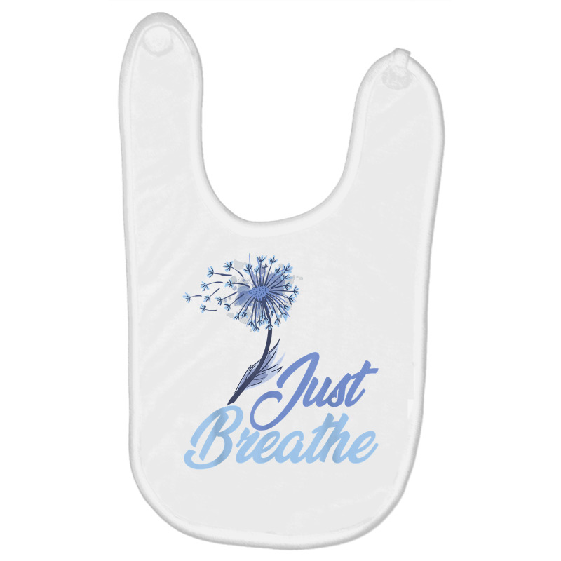 Just Breathe Dandelion Wildflower Botanical Nature Flower T Shirt Baby Bibs by meritzjla | Artistshot