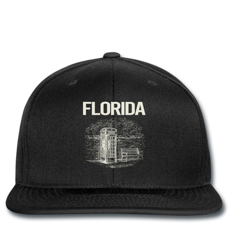 Vintage Phone Booth Florida Printed hat by lykhongduong9enev3 | Artistshot