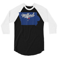 Milford Iowa Story County Ia Map T Shirt 3/4 Sleeve Shirt | Artistshot