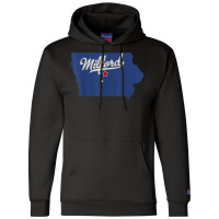 Milford Iowa Story County Ia Map T Shirt Champion Hoodie | Artistshot