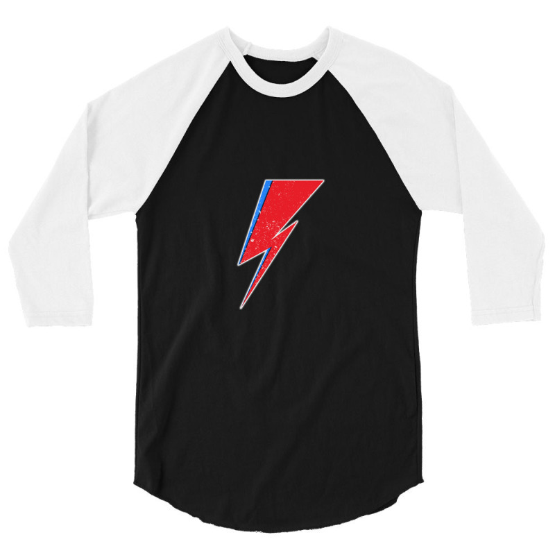 Red And Blue Thunderbolt 3/4 Sleeve Shirt | Artistshot