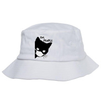 Ew People  Black Cat Mask Quarantine 2020 Tee Bucket Hat | Artistshot