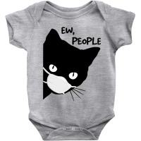 Ew People  Black Cat Mask Quarantine 2020 Tee Baby Bodysuit | Artistshot