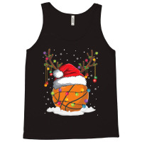 Christmas Basketball Reindeer Funny Santa Hat Xmas Kids Tank Top | Artistshot