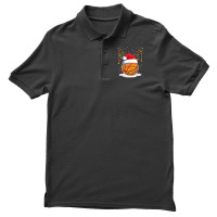 Christmas Basketball Reindeer Funny Santa Hat Xmas Kids Men's Polo Shirt | Artistshot