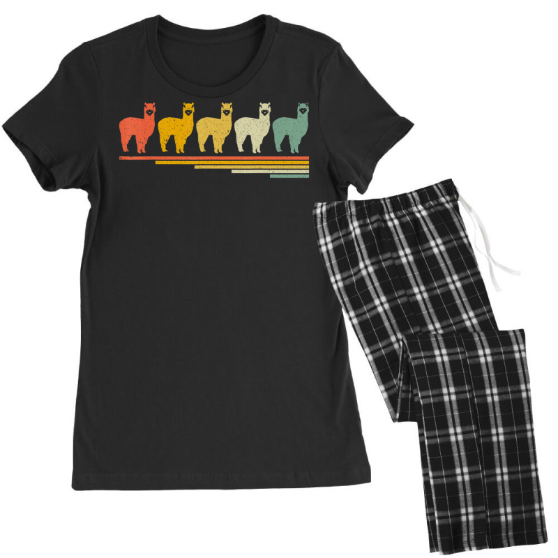 Alpaca Retro Vintage 70s 80s Animal Lover Women's Pajamas Set by hongquangd | Artistshot