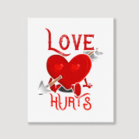 Cupid Arrow Love Hurts Valentines Day Portrait Canvas Print | Artistshot