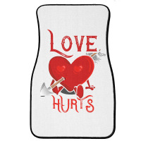 Cupid Arrow Love Hurts Valentines Day Front Car Mat | Artistshot