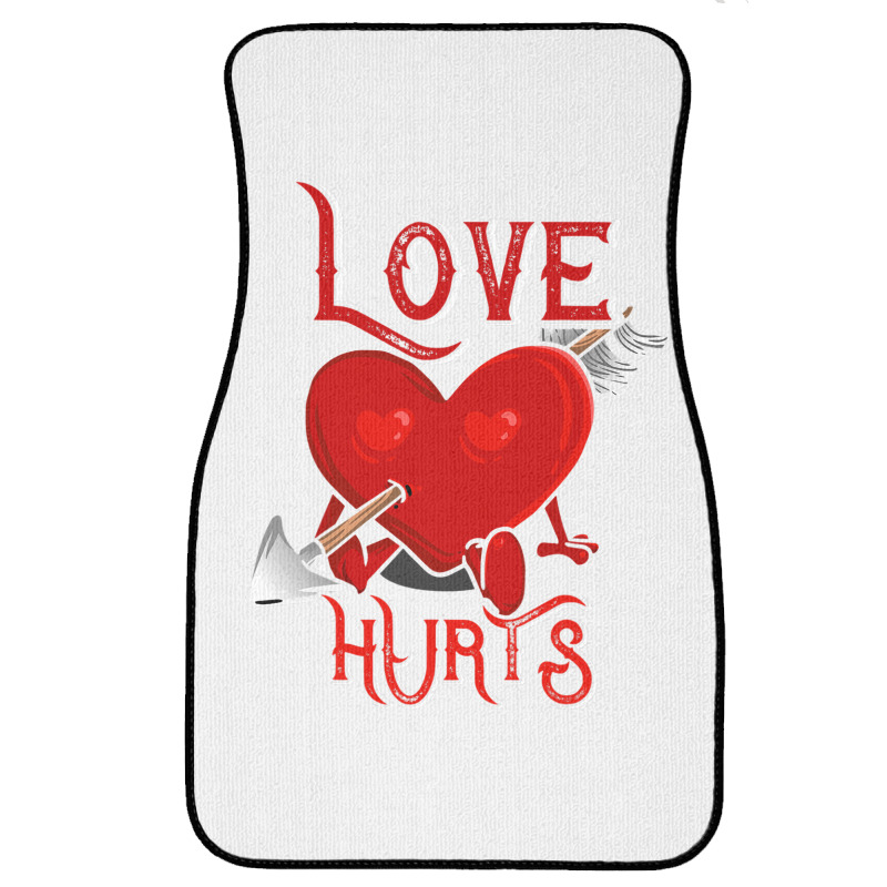 Cupid Arrow Love Hurts Valentines Day Front Car Mat | Artistshot