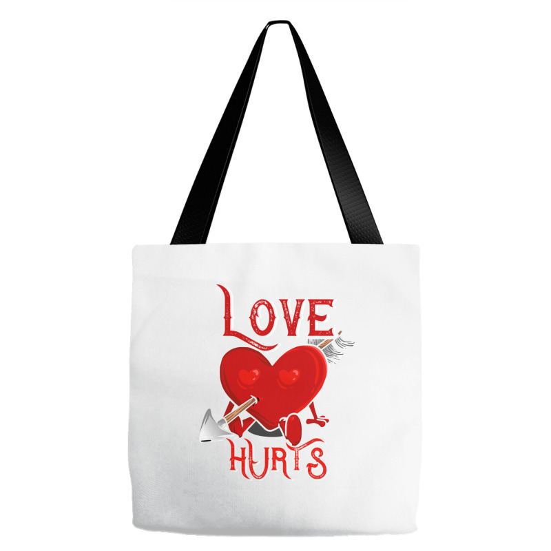 Cupid Arrow Love Hurts Valentines Day Tote Bags | Artistshot