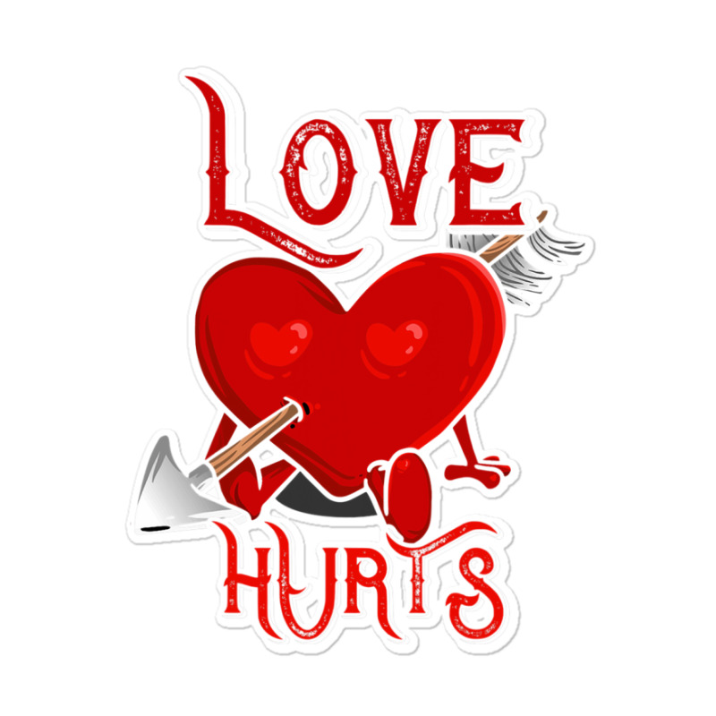 Cupid Arrow Love Hurts Valentines Day Sticker | Artistshot