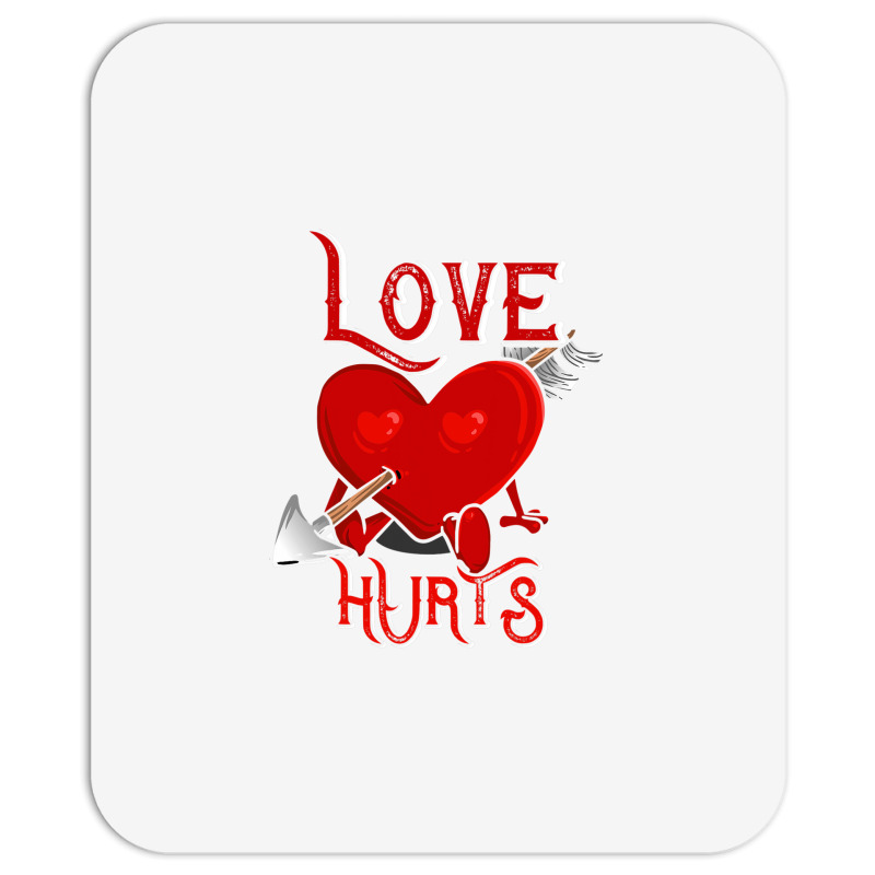 Cupid Arrow Love Hurts Valentines Day Mousepad | Artistshot