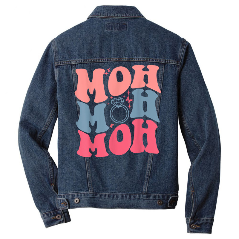 Moh Bride Maid Matching Bridal Party Gifts Matron Of Honor T Shirt Men Denim Jacket by meritzjla | Artistshot