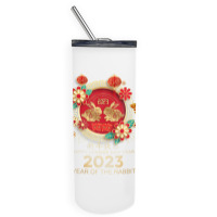 Happy Lunar New Year 2023 Year Of The Rabbit Skinny Tumbler | Artistshot