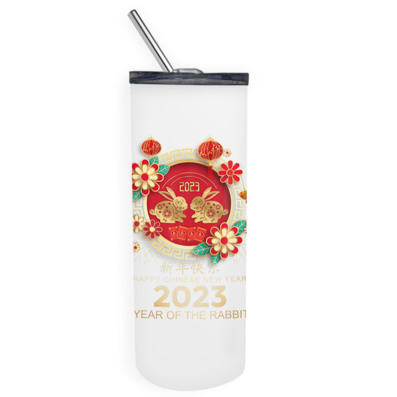 Happy Lunar New Year 2023 Year Of The Rabbit Skinny Tumbler | Artistshot