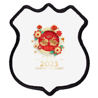 Happy Lunar New Year 2023 Year Of The Rabbit Shield Patch | Artistshot