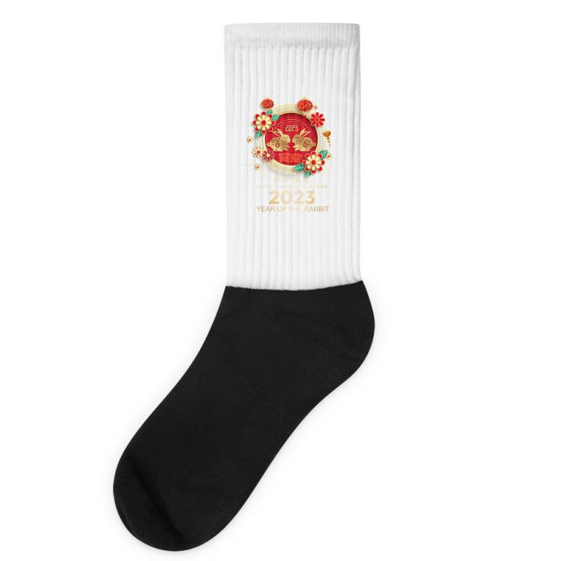 Happy Lunar New Year 2023 Year Of The Rabbit Socks | Artistshot