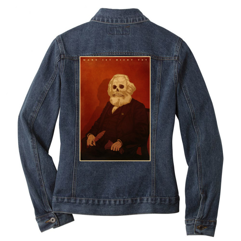 Marx Not Dead! Ladies Denim Jacket by seifertmurryq3jmxs | Artistshot