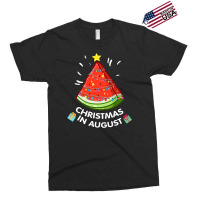 Christmas In August Watermelon Santa Summer Tree Exclusive T-shirt | Artistshot