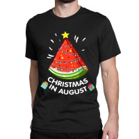 Christmas In August Watermelon Santa Summer Tree Classic T-shirt | Artistshot