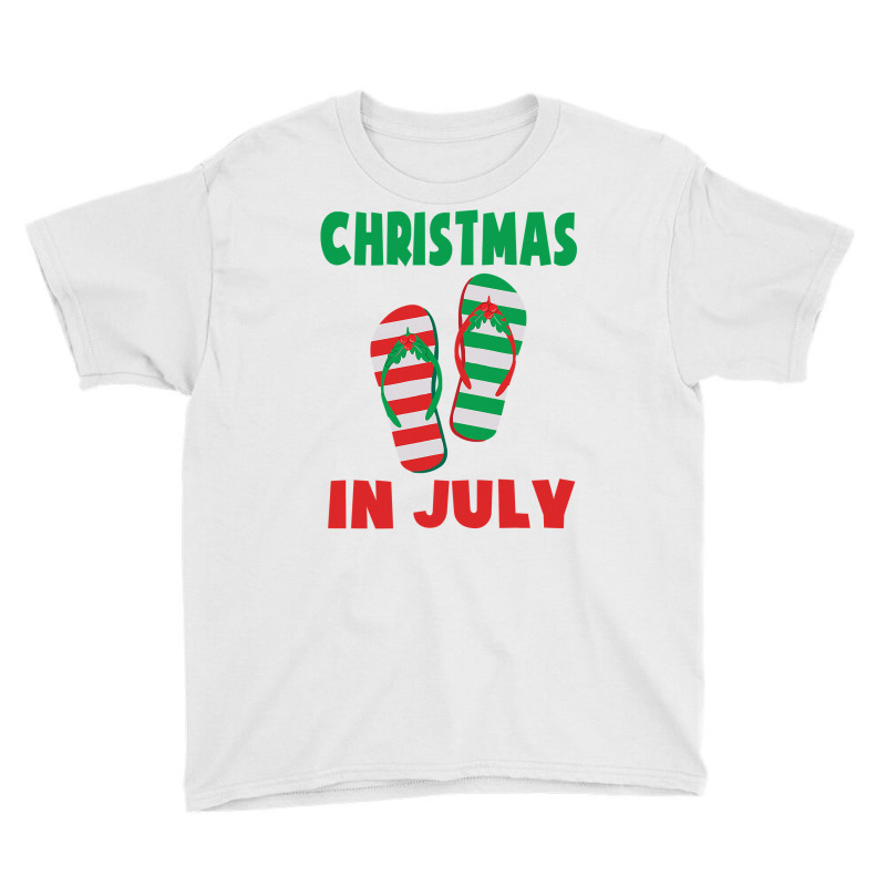 Christmas In July Flip Flop Xmas In July Decorations Party Youth Tee | Artistshot