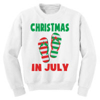 Christmas In July Flip Flop Xmas In July Decorations Party Youth Sweatshirt | Artistshot