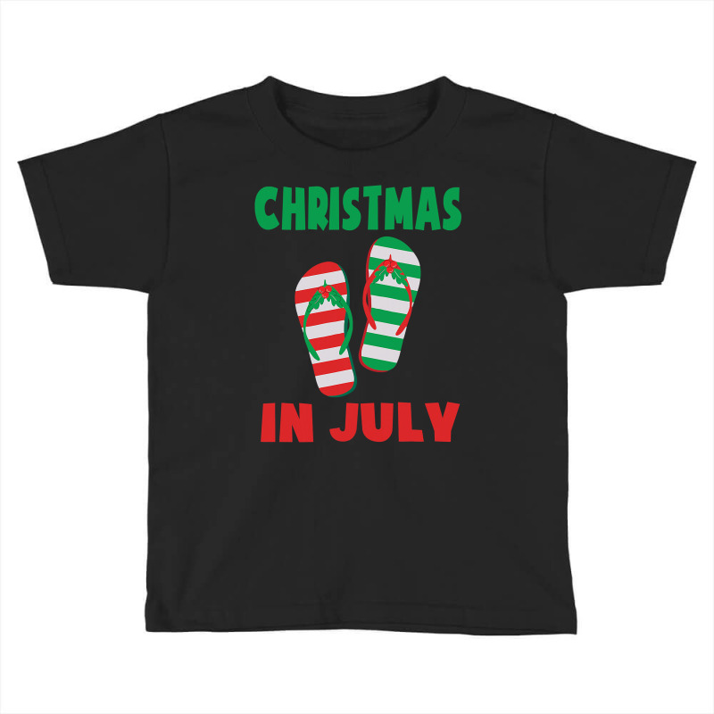 Christmas In July Flip Flop Xmas In July Decorations Party Toddler T-shirt | Artistshot