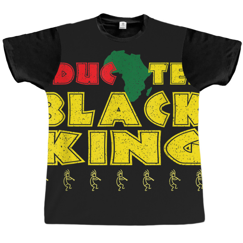 Mens Educated Black King Black History Month Black Lives Matter Graphic T-shirt by LINDAUDSON | Artistshot