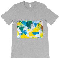 Yellow Paint Textured T-shirt | Artistshot