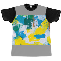 Yellow Paint Textured Graphic T-shirt | Artistshot