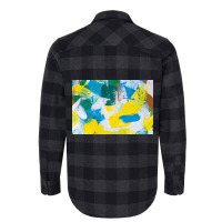 Yellow Paint Textured Flannel Shirt | Artistshot