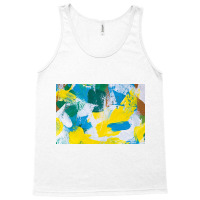 Yellow Paint Textured Tank Top | Artistshot