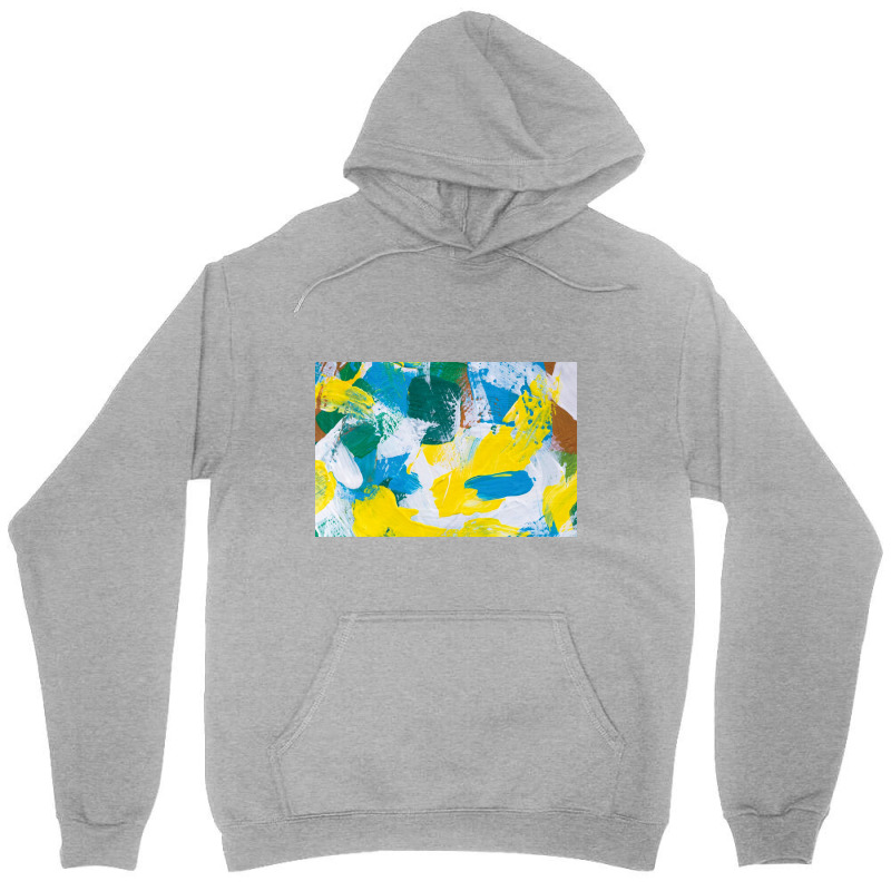 Yellow Paint Textured Unisex Hoodie by ElaineABernard | Artistshot