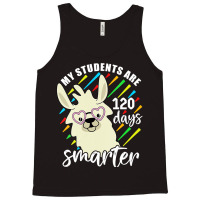 Womens My Students Are 120 Days Smarter Prek Teacher Llama Lovers Vnec Tank Top | Artistshot