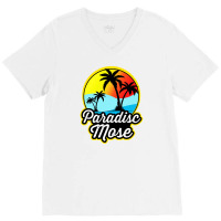 Summer Paradise Mose V-neck Tee | Artistshot