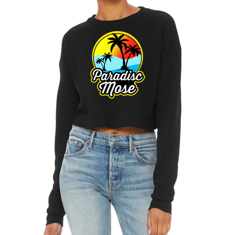 Summer Paradise Mose Cropped Sweater by brendajackson | Artistshot