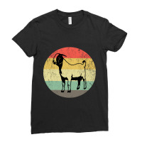 Vintage Sunset Goat Ladies Fitted T-shirt | Artistshot