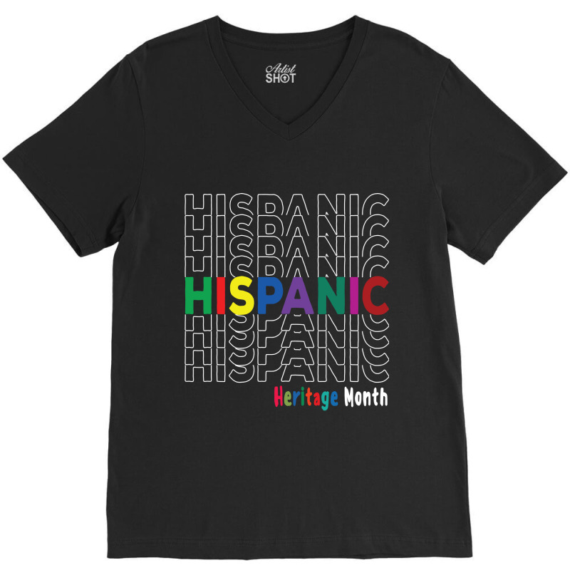 National Hispanic Heritage Month Latin America Culture V-Neck Tee by BarbaraArtist | Artistshot