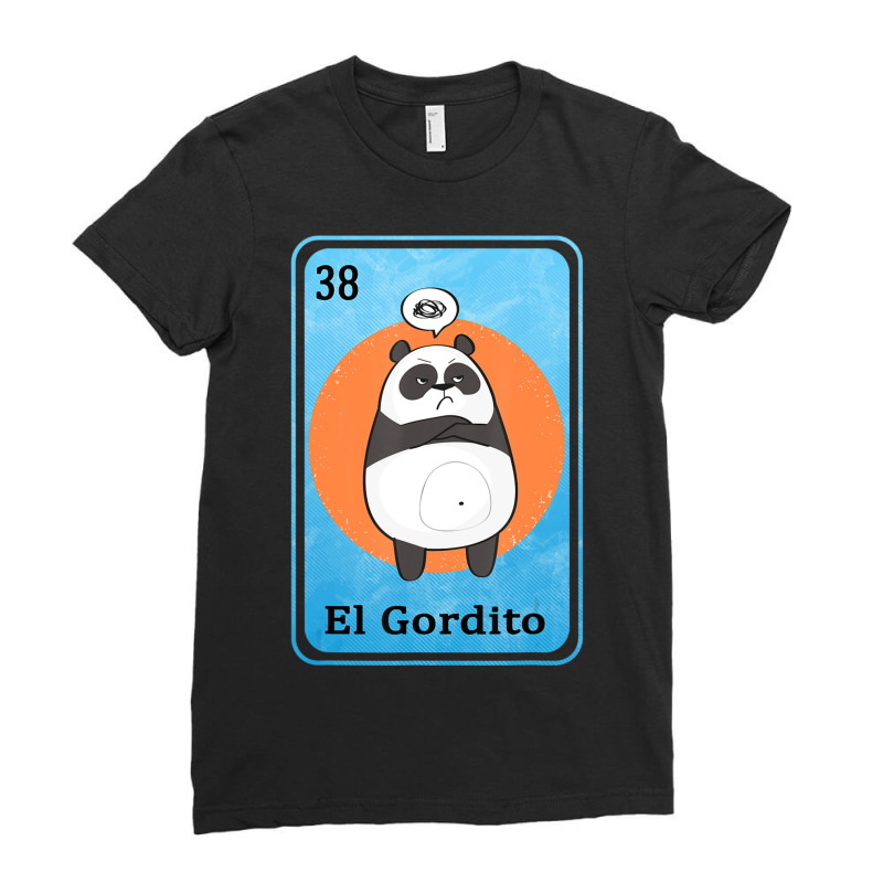 Spanish Mexican Lottery Bingo El Gordito Ladies Fitted T-Shirt by Min05 | Artistshot